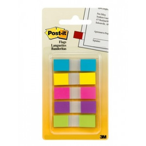 POST-IT 683-5CB FLAGS Portable Assorted Bright Colours, Pk100 70071492535 / 70005281285