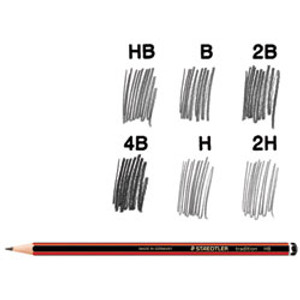 Staedtler 110 Tradition Graphite Pencils 4B, Box of12