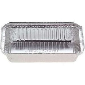 CONFOIL SHALLOW TAKEAWAY FOIL TRAY 560ml, L184mm x W106mm x D38mm Pk500