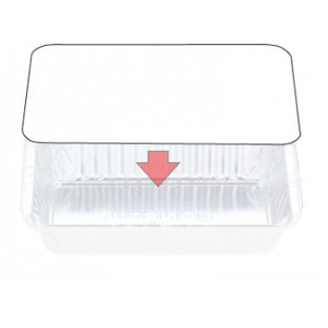 CONFOIL CONTAINER BOARD LID To Suit Confoil 7119 and 7219 Foil Containers, Pk500