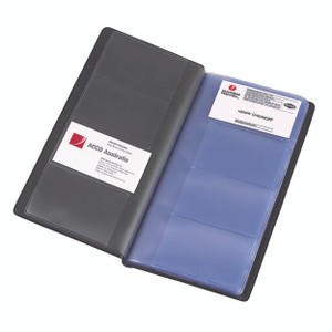 MARBIG BUSINESS CARD BOOK Standard, 208 Capacity, Black