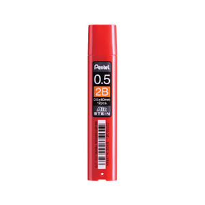 Pentel C275S Ain Stein Slim Lead Refill 0.5mm 2B Grade Tube of 12, Each