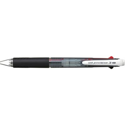 UNI JETSTREAM  ROLLERBALL PEN 3 Multi Colour 0.7mm Black Barrel, Bx10