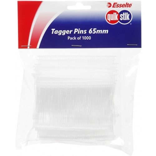 QUIKSTIK PINS TAG FINE 65MM PACK 1000