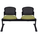 ADAPT MESH BEAM CHAIR 2 Seater Beam Black Legs, 1250mm Length