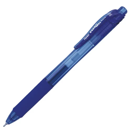 Pentel Energel X Gel Pen BLN105 Retractable Fine 0.5mm Blue, Box of 12
