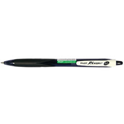 PILOT BEGREEN REXGRIP BRG-10M RETRACTABLE BALLPOINT PEN Medium Black (Box of 10)