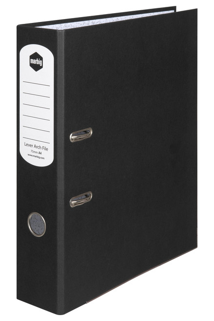 LEVER ARCH FILE BLACK A4 Box of 10