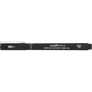 UNI PIN 200 FINE LINER PEN 0.3mm Black (Pack of 12)