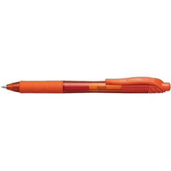 Pentel BL107 Energel X Liquid Gel Pen Retractable Fine 0.7mm Orange, Box of 12