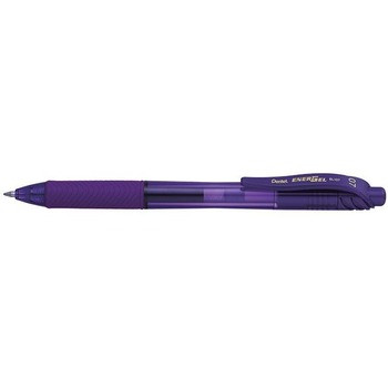 Pentel BL107 Energel X Liquid Gel Pen Retractable Fine 0.7mm Violet, Box of 12