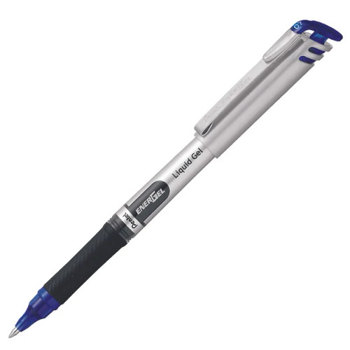 Pentel BL17 Energel Liquid Gel Pen Roller Ball Fine 0.7mm Black, Box of 12