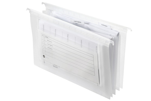 MARBIG EXPANDING SUSPENSION FILES COMPLETE PK5 3 Pockets Foolscap with Tabs & Inserts Pk5