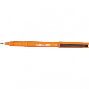 ARTLINE 200 FINELINER PENS 0.4mm Orange (Box of 12)