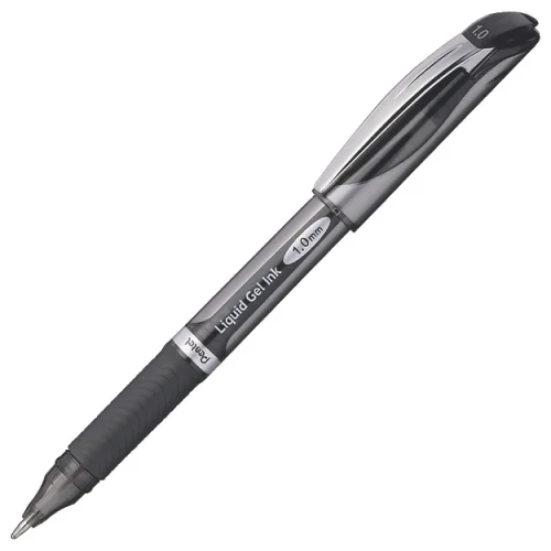 Pentel BL60 Energel Xm Deluxe Gel Ink Pen 1.0mm Black, Box of 12