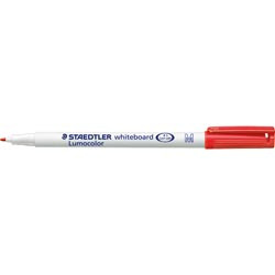 Staedtler 301 Lumocolor Whiteboard Pen 1.0mm - Red, Box of 10