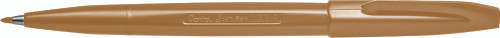 Pentel S520 Sign Pen 0.8mm Fibre Tip Yellow Ochre Ink , Box of 12