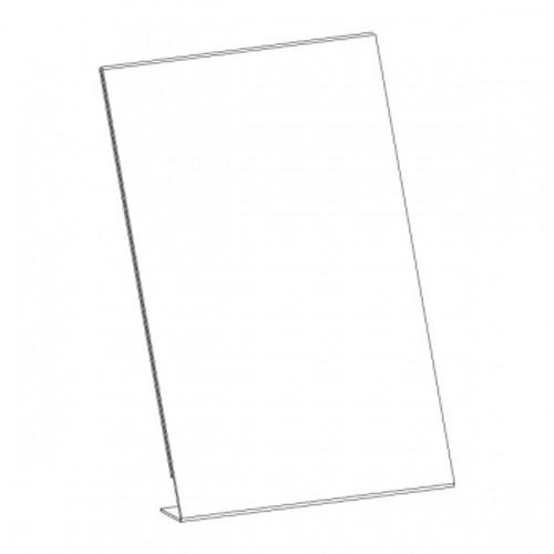 BLUEPRINT SIGN HOLDER SLANTED - A4 PORTRAIT