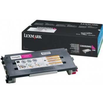 LEXMARK C500S2MG ORIGINAL MAGENTA TONER 1.5K Suits C500/X500/X502N