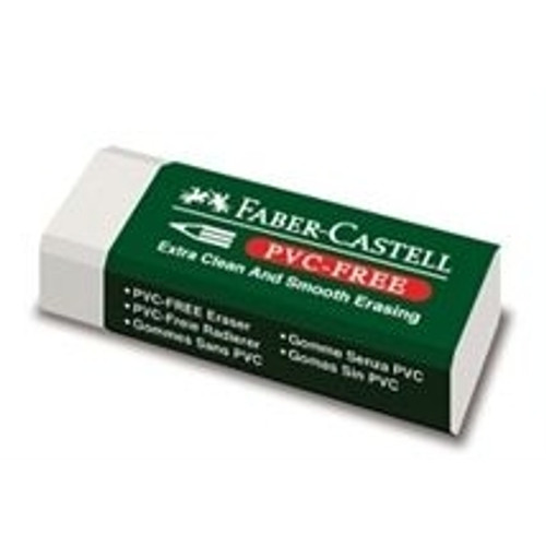 FABER-CASTELL PVC FREE PENCIL ERASER VINYL Large, With Sleeve