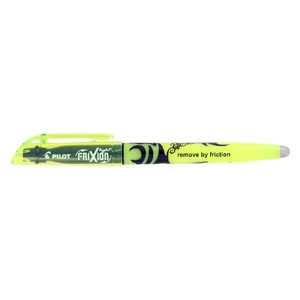 PILOT FRIXION LIGHT HIGHLIGHTER Erasable, Yellow Bx12