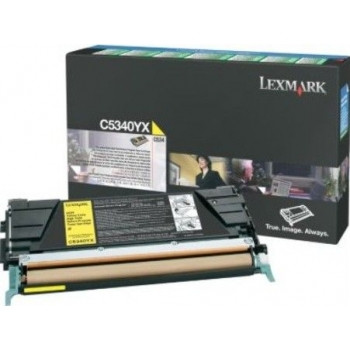 LEXMARK C5340YX ORIGINAL YELLOW EXTRA HIGH YIELD RETURN PROGRAM Suits C534