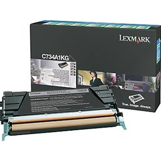 LEXMARK C734A1KG ORIGINAL BLACK PREBATE TONER CART 8K Suits C734/C736