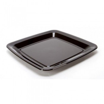 FOOD SERVICE PLATTERS Square 16" Black Ctn40