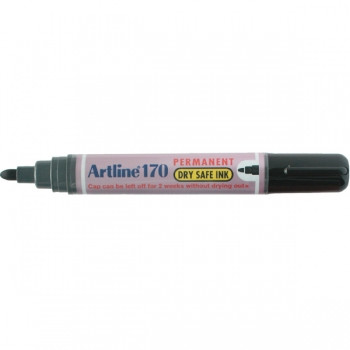 ARTLINE 170 PERMANENT MARKER DRYSAFE Black Bullet Point Bx12