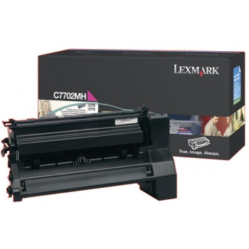 LEXMARK C7702MH ORIGINAL MAGENTA PREBATE TONER CART 10K Suits C772