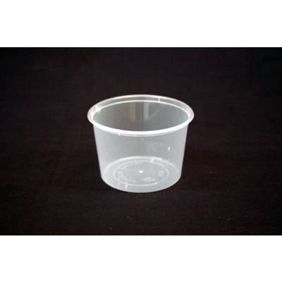 DISPOSABLE ROUND CONTAINER 600ml Bx500 (Lids Sold Separately)
