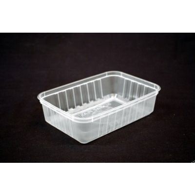 DISPOSABLE RECTANGLE CONTAINER 680ml Natural Bx500 (Lids Sold Separately)