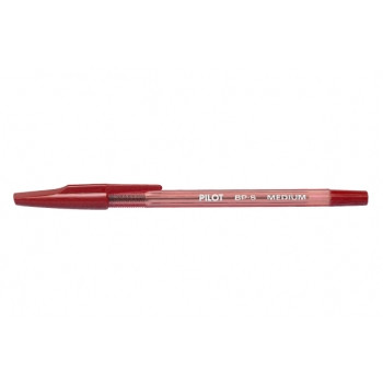 PILOT BP-S BALLPOINT PEN Medium Red Bx12