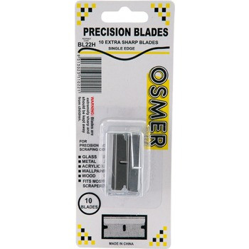 SINGLE EDGE BLADES FOR SCRAPERS - PACK OF 10
