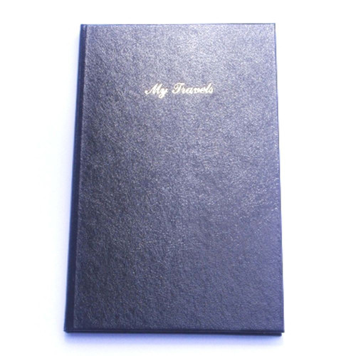 TRIP BOOK LEATHERGRAIN 175 X 105MM BLACK *** While Stocks Last ***