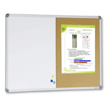 VISION CHART CLASSIC COMBO Corkboard and Whiteboard 900 x 600mm