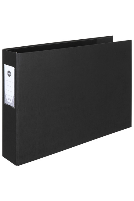 MARBIG ENVIRO BINDER LANDSCAPE A3 3D Ring 65MM Black