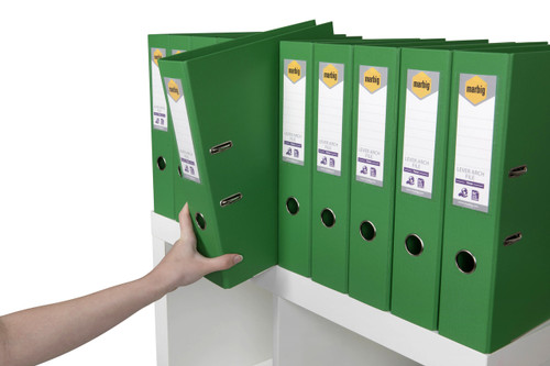 MARBIG LEVER ARCH FILE FOOLSCAP GREEN