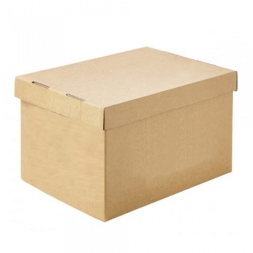 VISY HEAVY DUTY ARCHIVE BOX With Attached Lid 420L x 315W x 260H Pk60