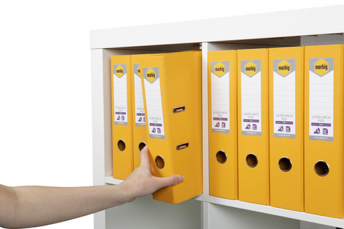 MARBIG PE LINEN LEVER ARCH A4 - Yellow 6601030 / 6501005