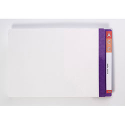 AVERY LATERAL FILES Foolscap White Purple Mylar Tab, Bx100