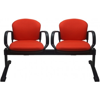 ADAPT BEAM CHAIR 2 Seater Beam Black Legs, 1250mm Length