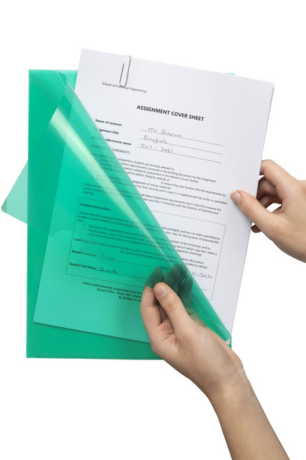 MARBIG ULTRA LETTER FILES A4 Poly Green