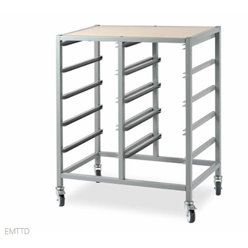10 Tote Tray Double Trolley Only Size 74cm x 44cm x 92cm