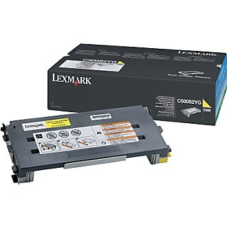 LEXMARK C500S2YG ORIGINAL YELLOW TONER 1.5K Suits C500/X500/X502N