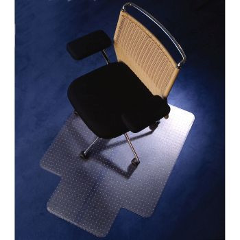 FLOORTEX CHAIR MAT POLY Carpet 90x120cm Keyhole 0344260 *** While Stocks Last ***