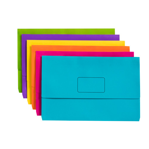 MARBIG SLIMPICK WALLET BRIGHT Foolscap Assorted Pk40