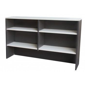 FOI OVERHEAD HUTCH White/Ironstone 1800x315x1080mm