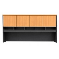 FOI PIGEON HOLE HUTCH White/Ironstone 1800x380x1080mm