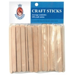 CRAFT POPSTICKS PLAIN PACK OF 150